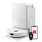 Roborock QV 35S robot aspirador y friegasuelos con succión de 10000 Pa, base multifunción y mopas giratorias elevables