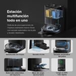 Roborock QV 35A Set Robot aspirador y friegasuelos con succión de 8000 Pa, base automática y navegación LiDAR, negro - Image 9