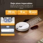 Roborock QV 35S robot aspirador y friegasuelos con succión de 10000 Pa, base multifunción y mopas giratorias elevables - Image 6