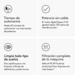 Dyson Cyclone V10 Absolute aspiradora sin cable con 150 Air Watts, hasta 60 min de autonomía y cepillo Fluffy para suelos duros - Image 4